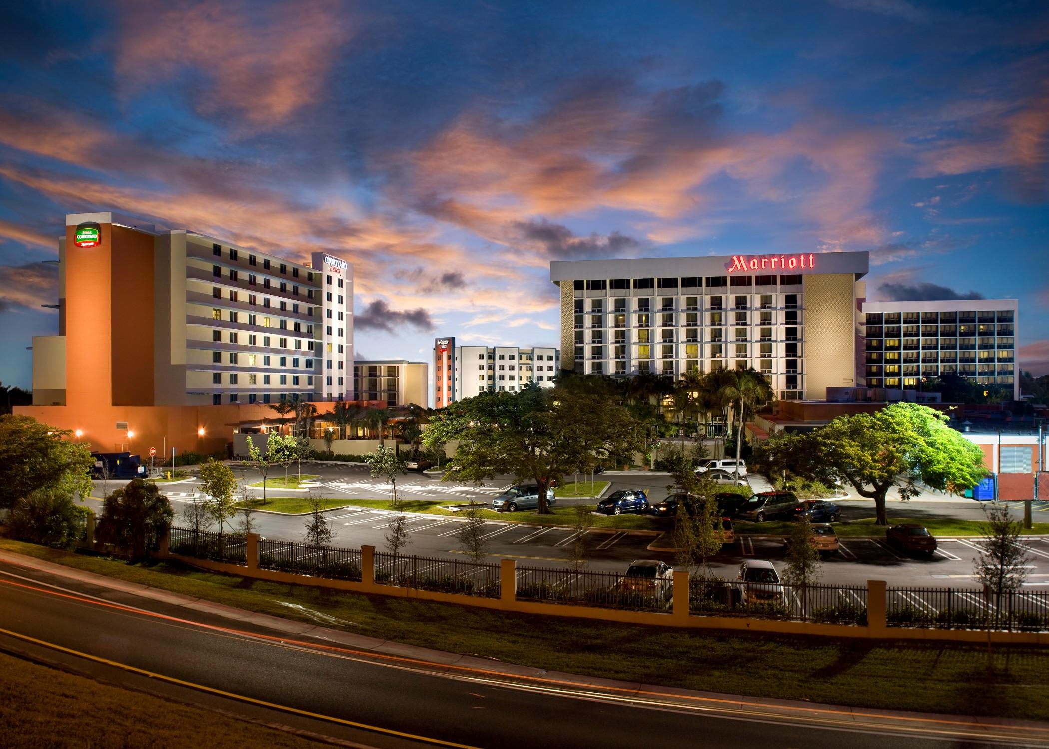 Miami Airport Marriott Hotell Exteriör bild